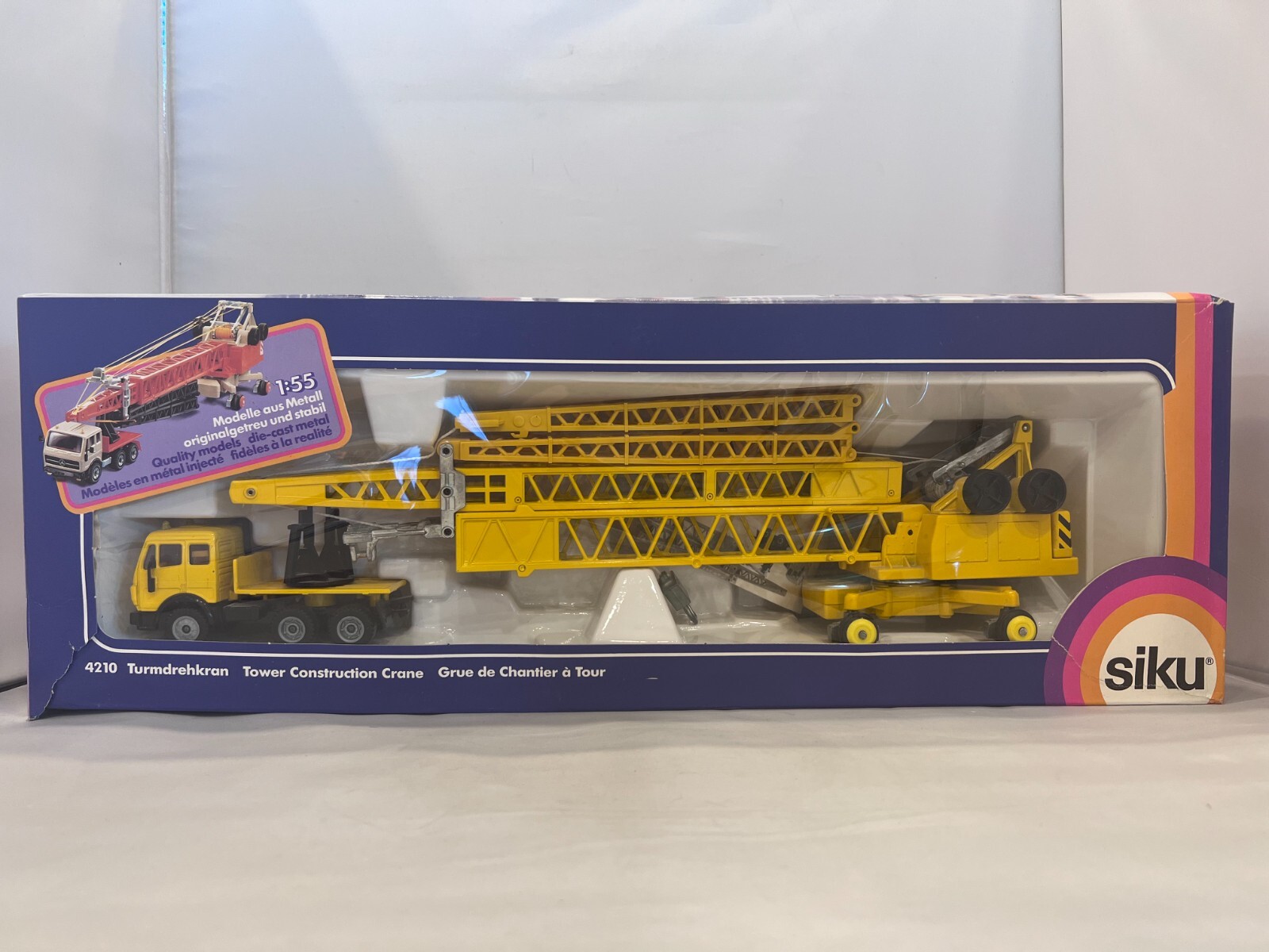SIKU Mercedes 2232 with Tower Construction Crane, # 4011, 1 SIKU Mercedes 2232 with Tower Construction Crane, # 4011, 1