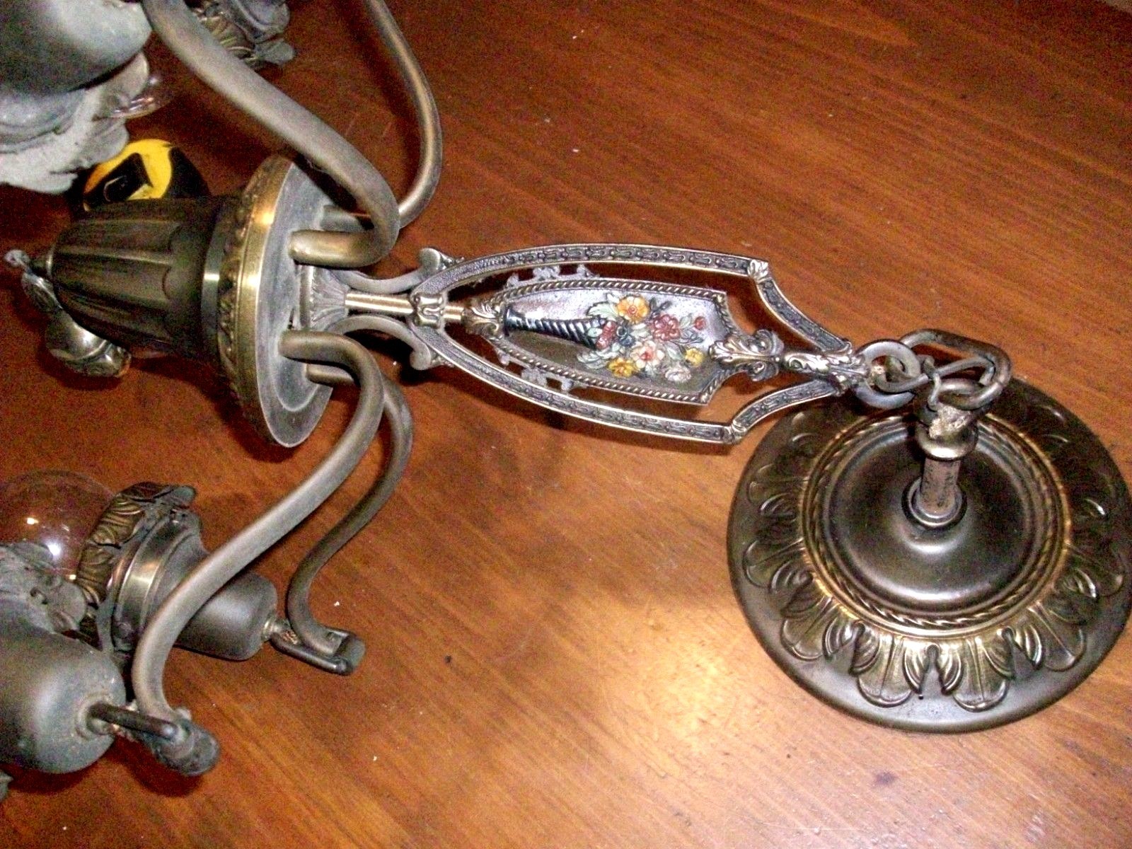 vintage art deco hanging chandelier