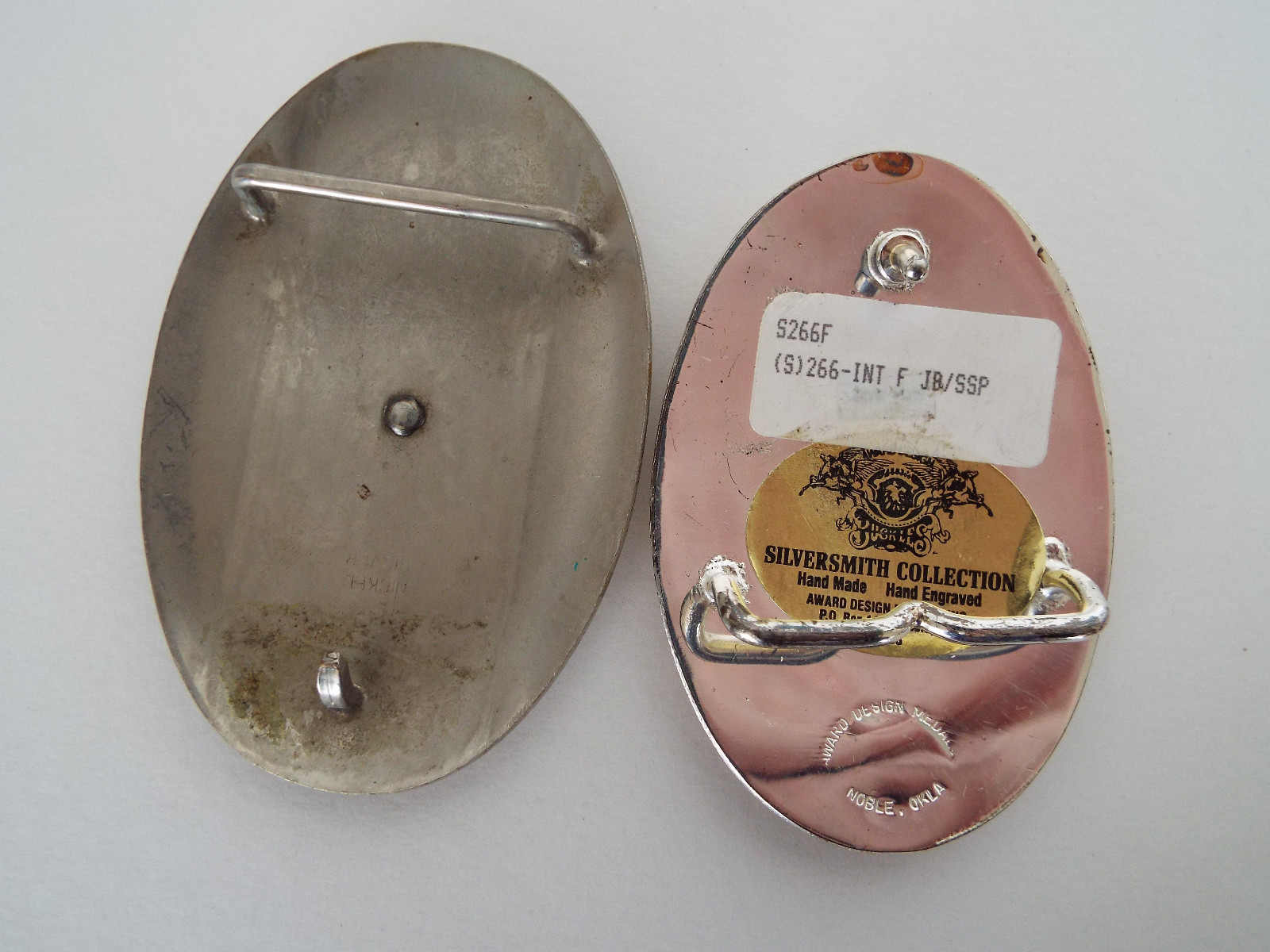 VINTAGE BELT BUCKLE Collection 8 Piece Estate Lot Anacortes Brass Silversmith