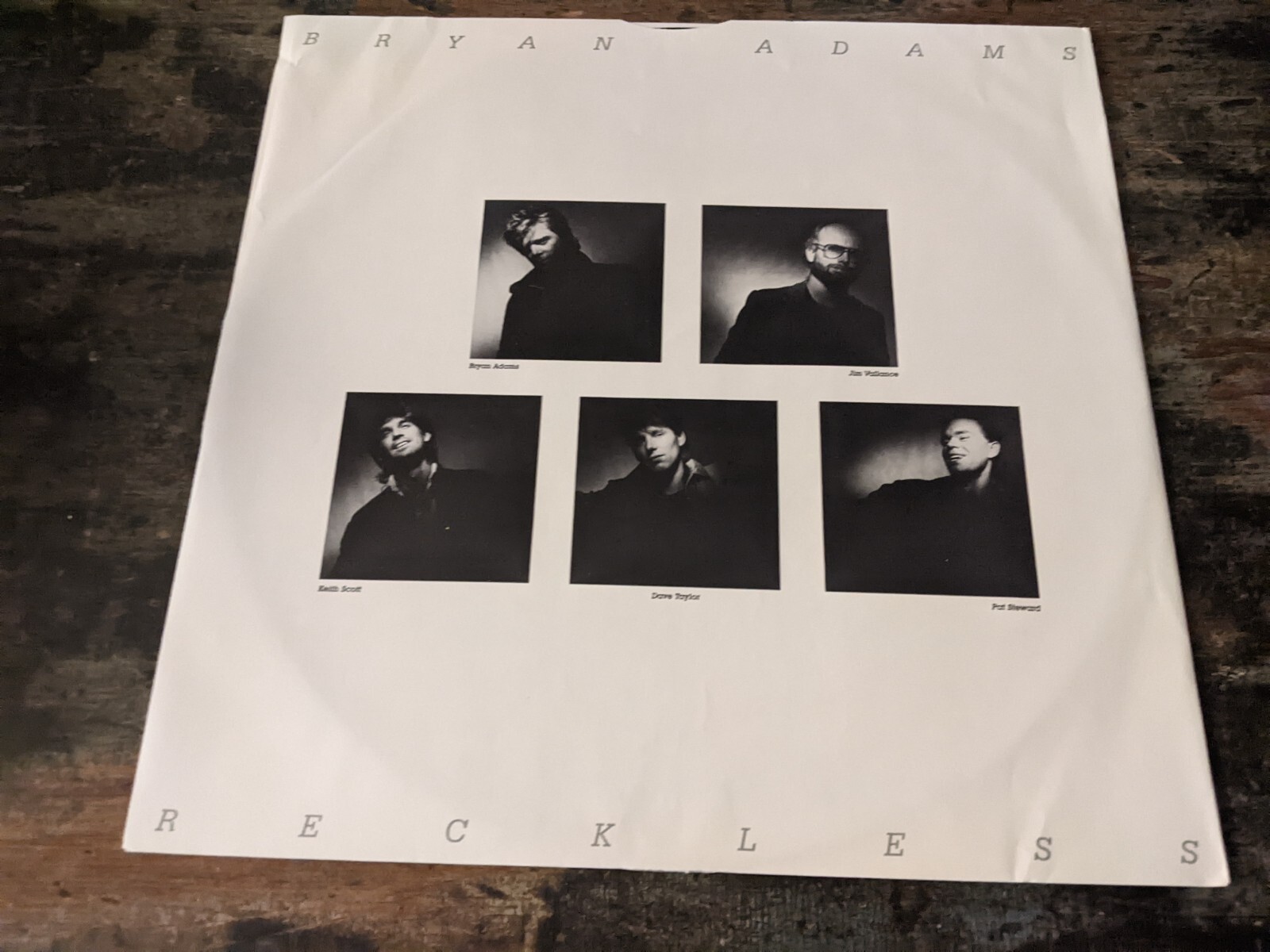BRYAN ADAMS.ORIGINAL 1984 VINYL LP.RECKLESS.NEAR MINT.W/SHRINK WRAP,INSERT