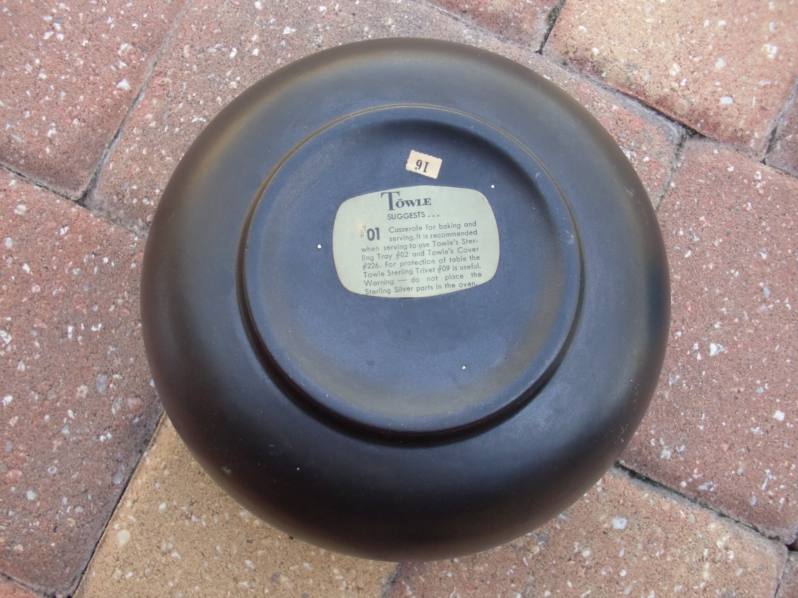 TOWLE Sterling 325 Black Melamine Casserole For Baking&Serving Dish/Bowl 4