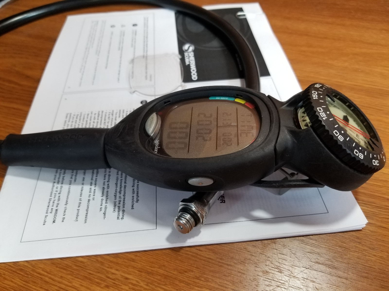 Sherwood WISDOM Air Integrated Scuba Dive Computer Air / Nitrox with compass