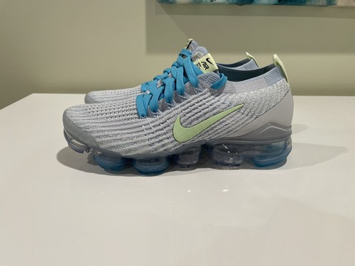 Pre-owned Nike Women's Air Vapormax Flyknit 3 Pure Platinum Volt Dc2051-001 Size 7 In Pure Platinum/barely Volt
