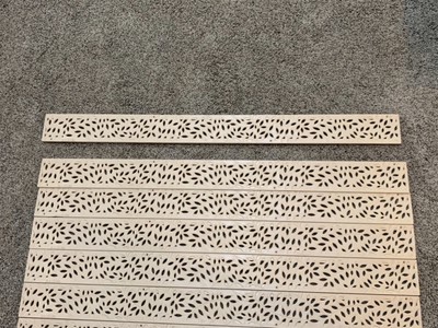 (9) Pack 3 Ft. NDS 554S Mini Botanical Channel Deck Drain Sand Tan Grate 27 Ft.