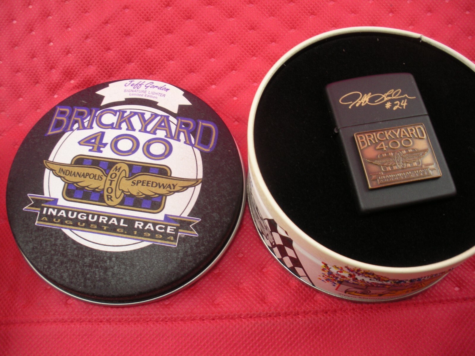 NEVER FIRED Zippo Brickyard 400 INAUGURAL RACE JEFF GORDON