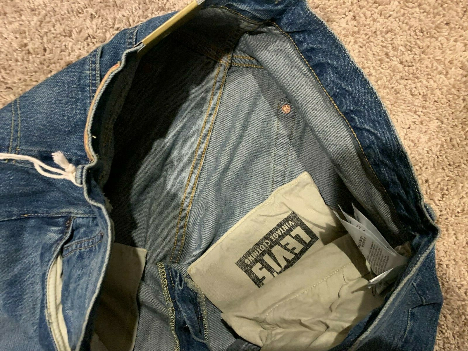 Pre-owned Levi's Lvc 1955 501 Xx Selvedge Jeans Made In Japan 36x34 Rt$265 0066 U44 In Blue