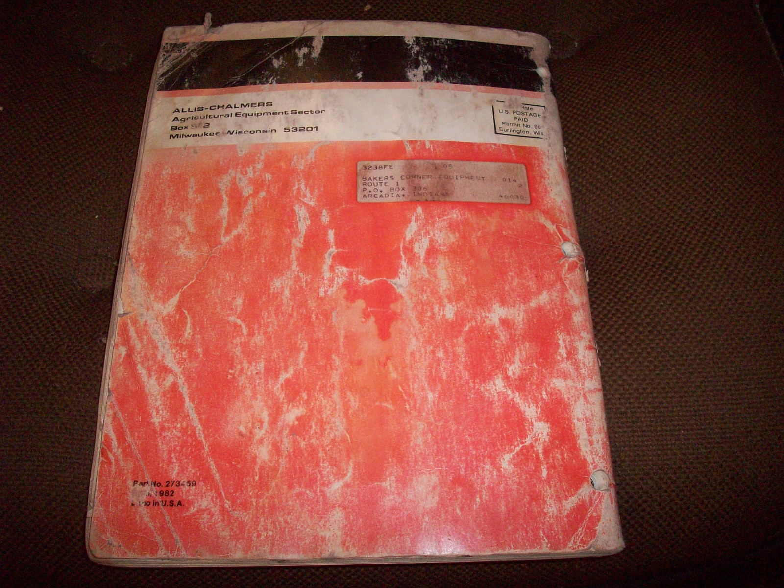 Original Allis-Chalmers 4W-220 Diesel Tractor Operator's Manual