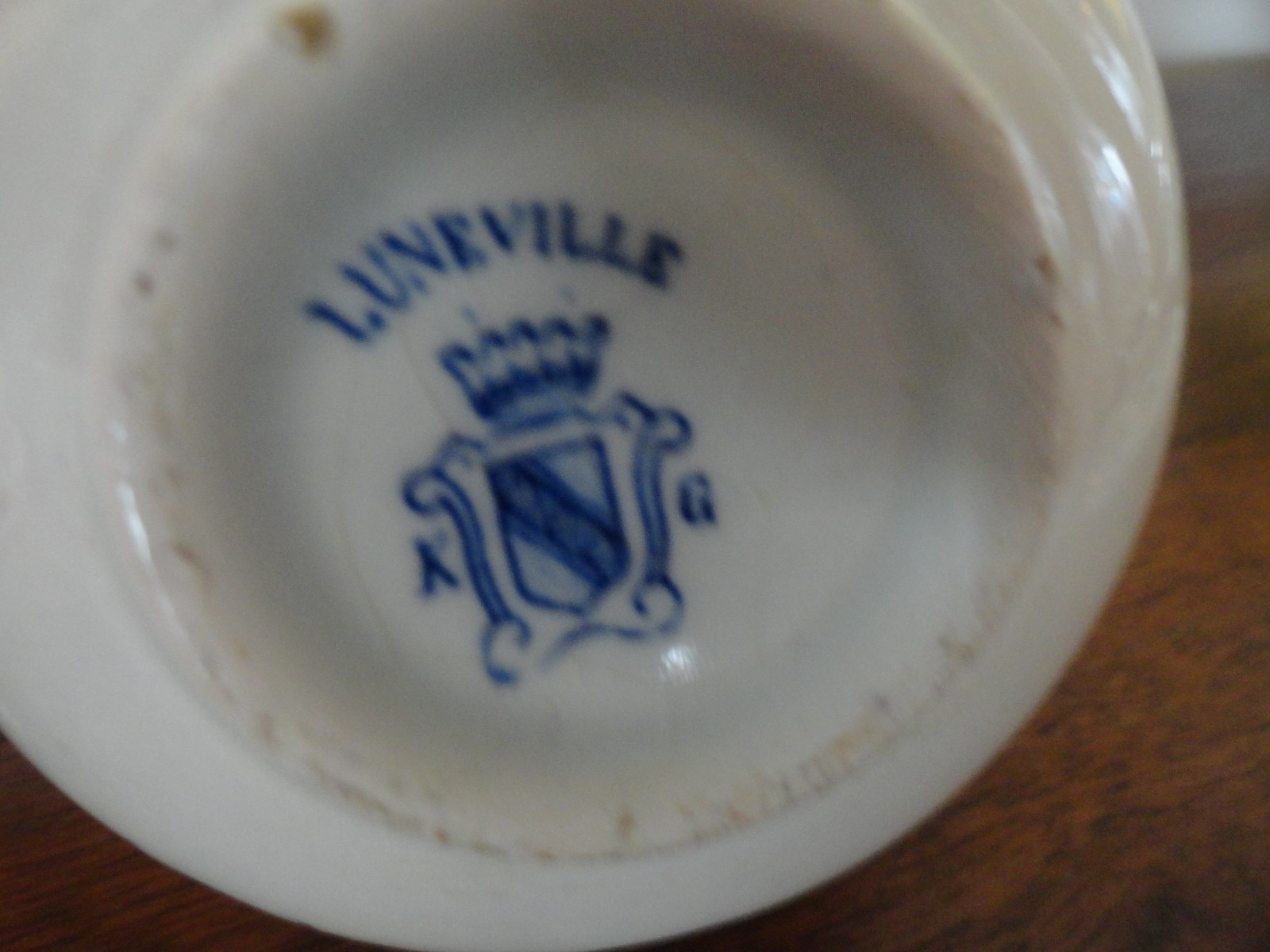 Vintage K&G  LUNEVILLE Blue Onion Cup