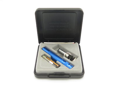 Vintage USA Mag-Lite Solitaire Blue Flashlight in Original Case