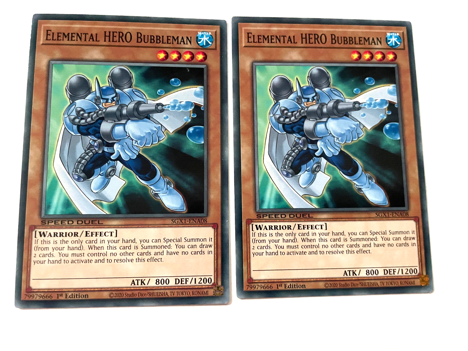 遊戯王ラッシュデュエル Elemental Hero Bubbleman 1st Edition