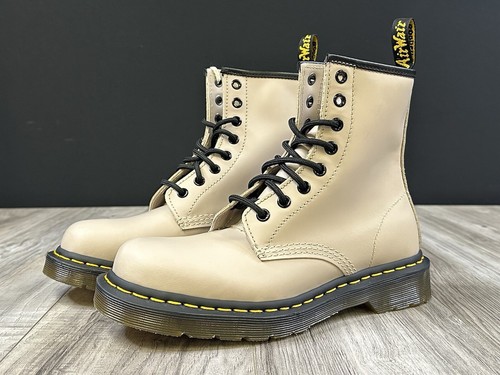 Dr Martens★1460★VINTAGE TAUPE Dr. Martens 1460 Smooth Leather Boots Vintage Taupe Womens