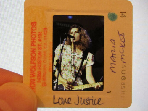 Original Press Promo Slide Negative - Maria McKee - Love Justice - 1980