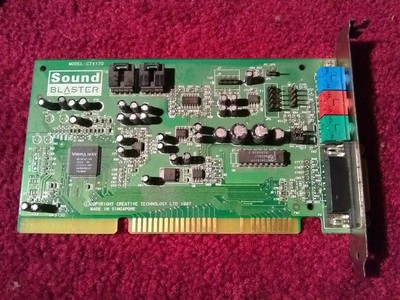 TESTED Creative Labs CT4170 16-Bit ISA Sound Blaster 16 Sound Card Game Port