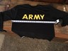 UNISEX ARMY TEE SHIRTS--SIZE MEDIUM--1 SHORT SLEEVE/1 LONG SLEEVE PREOWNED NICE
