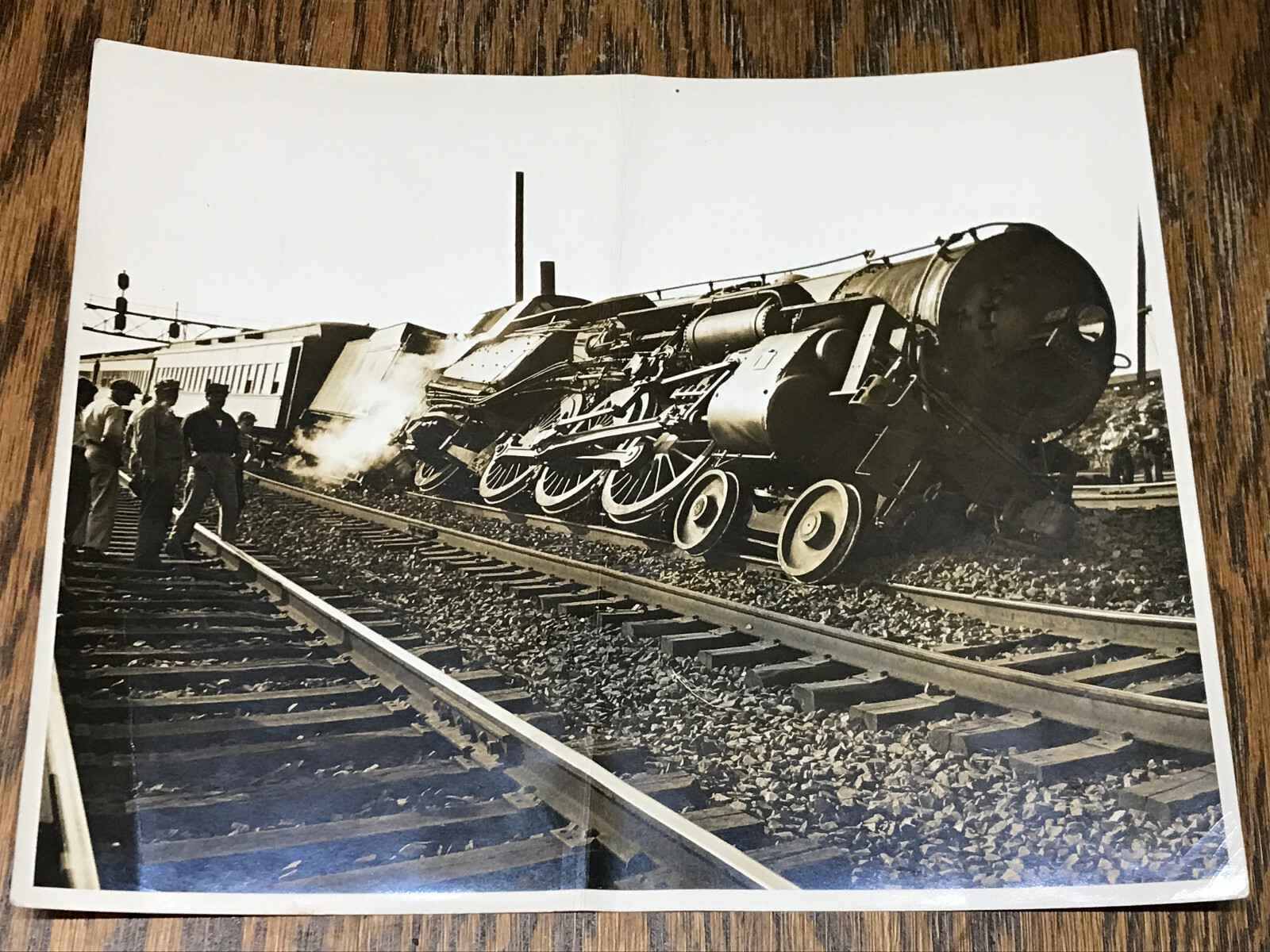 1947 Train Wreck Central Railroad of New Jersey CNJ Engine