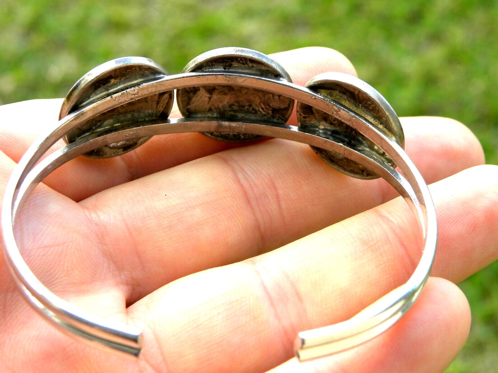 Cuff Bracelet 1936 authentic Buffalo Indian Nickel coins nice gift adjustable