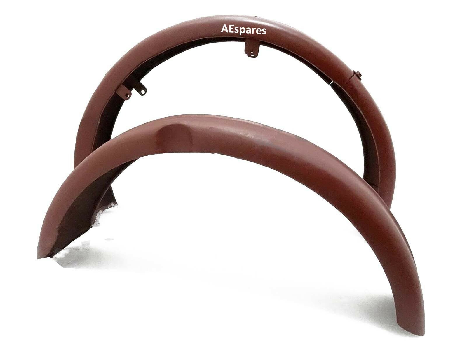 BSA C10 C11 FRONT AND REAR MUDGUARD PAIR RAW STEEL 