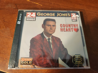 GEORGE JONES COUNTRY HEART 24 FAVORITE SONGS 2 CD SET STILL SEALED