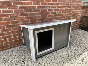 kennel dog pet ecoflex lodge rustic grey br 6cm 108cm measurements barn never brand been devonport