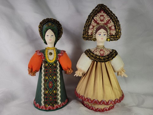 porcelain doll ロシア人形 Russian Porcelain Doll With Traditional Folk Costume | eBay