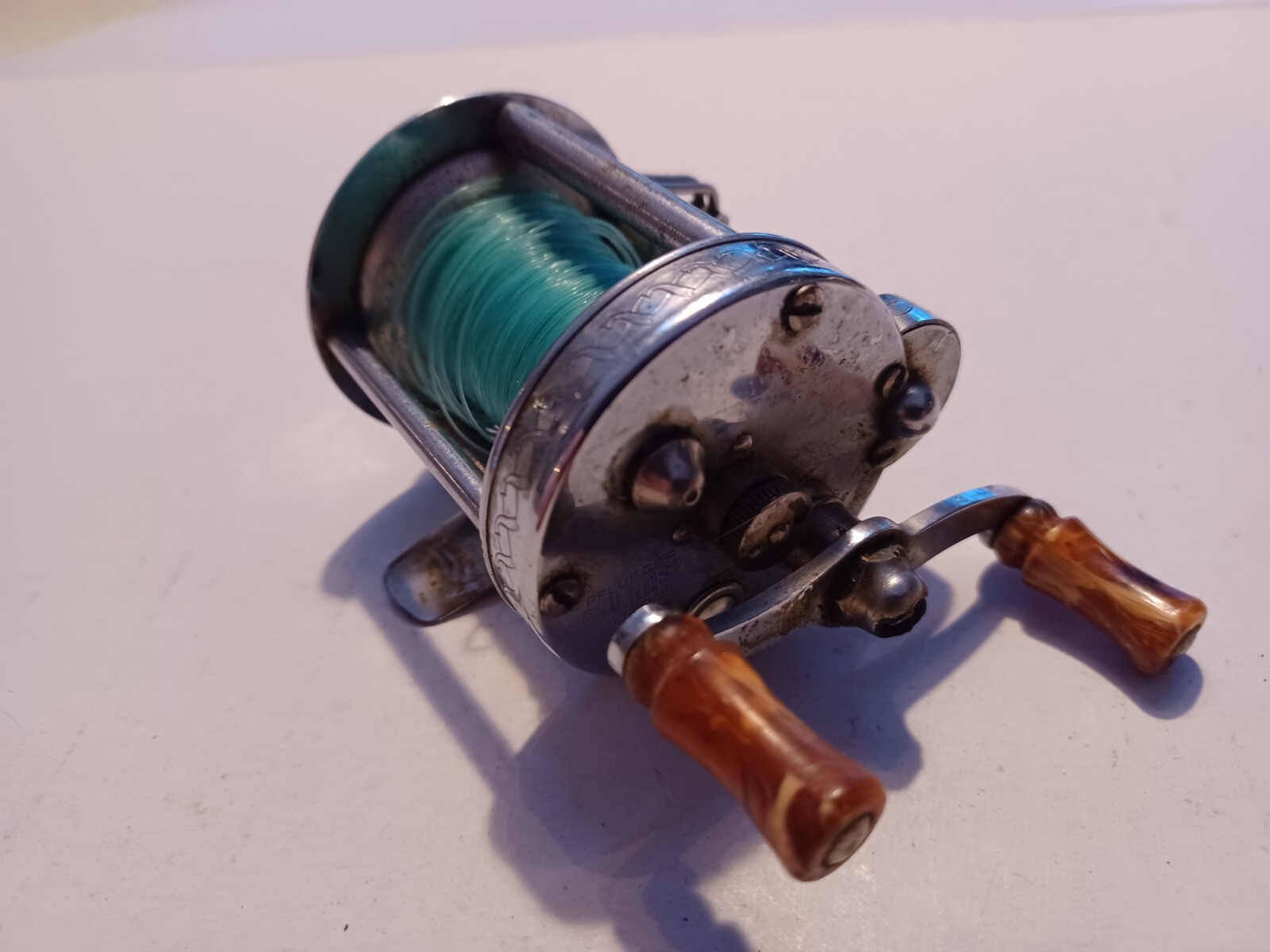 リール PFLUEGER SKILKAST NO.1953 MADE IN USA Pflueger Skilkast No. 1953 USA, Silver - Fishing Reel