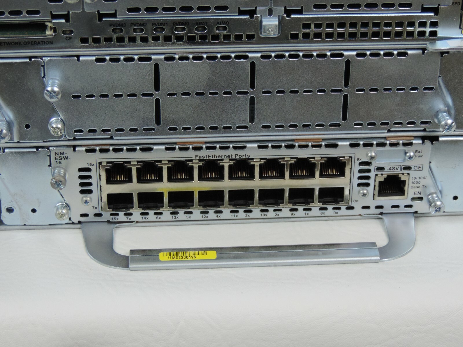 Cisco 3845-MB with NM-ESW-16 Port Switch Network Module