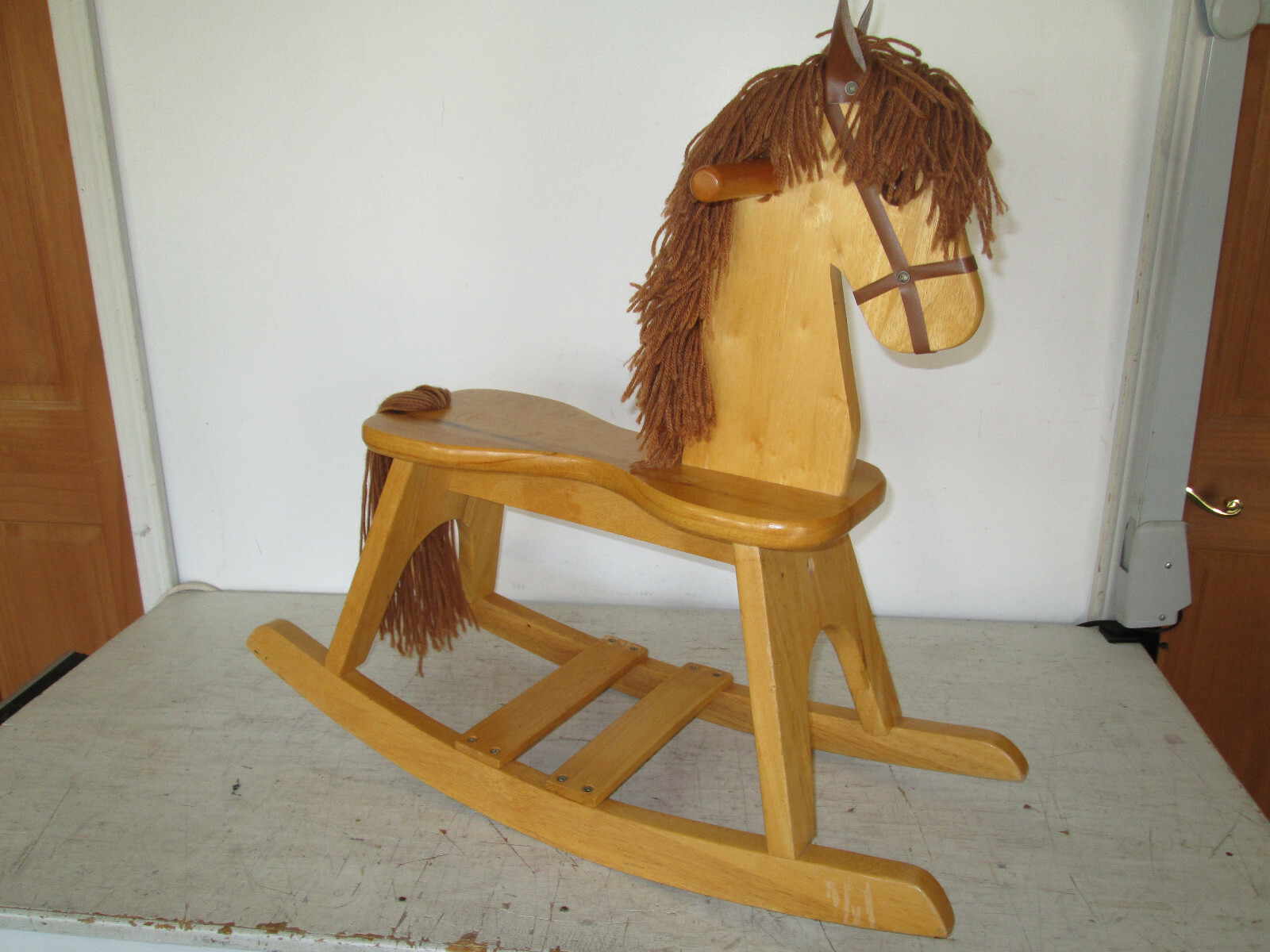Child's Storkcraft Oak Rocking Horse Model #39-890, Riding Toy, GUC