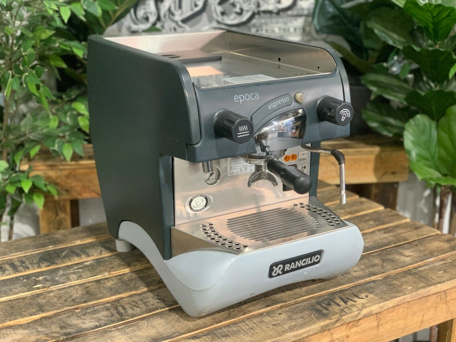RANCILIO EPOCA 1 GROUP SEMI AUTOMATIC GREY ESPRESSO COFFEE RANCILIO EPOCA 1 GROUP SEMI AUTOMATIC GREY ESPRESSO COFFEE