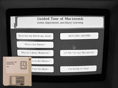 Classic Apple Macintosh Games on Floppy Disk - Oregon Trail, Dark Castle, Rogue