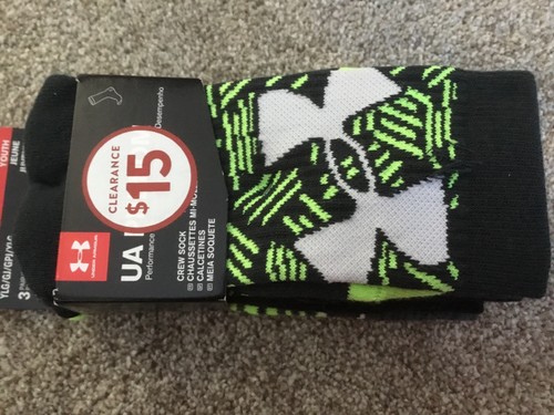 3 pair boys socks Under Armour. $18.99 retail New
