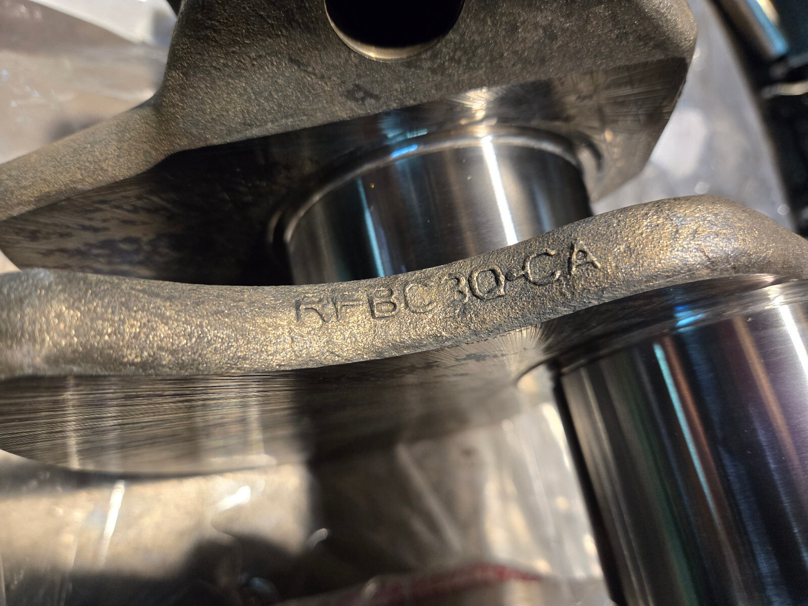 2011-2015 Ford 6.7 Powerstroke Diesel Crankshaft SONOFLUXED POLISHED STANDARD - Picture 5 of 12