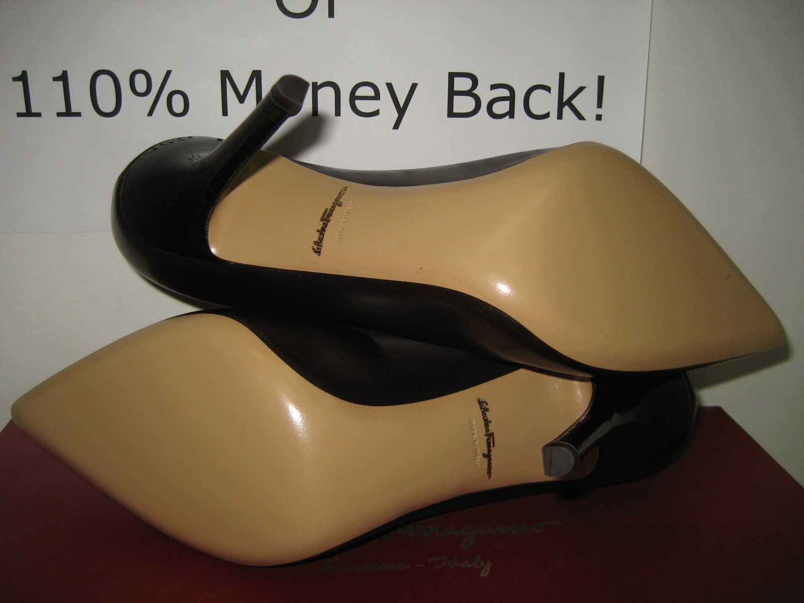 Pre-owned Ferragamo $575 Salvatore  Susi Brown Leather Point Toe Pumps High Heels Shoes