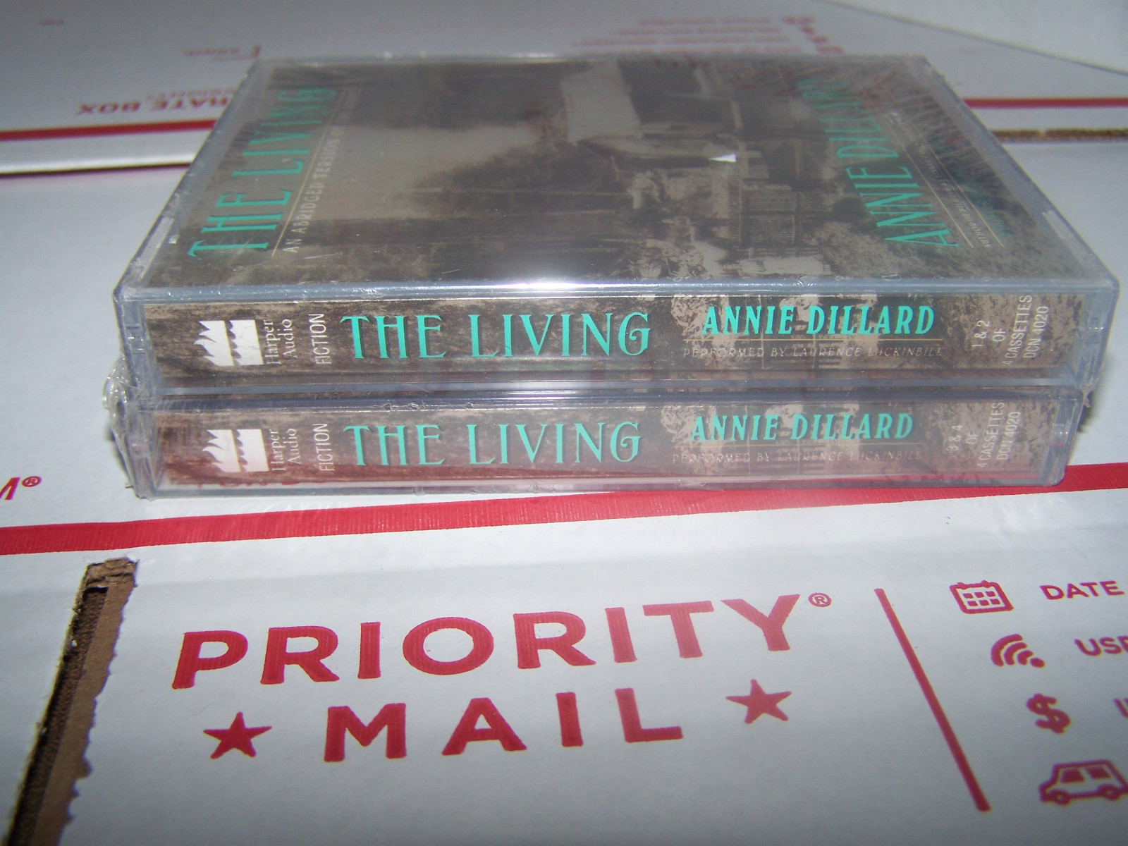 The Living by Annie Dillard (Cassette, Abridged) 4 CASSETTES NEW AND SEALED!