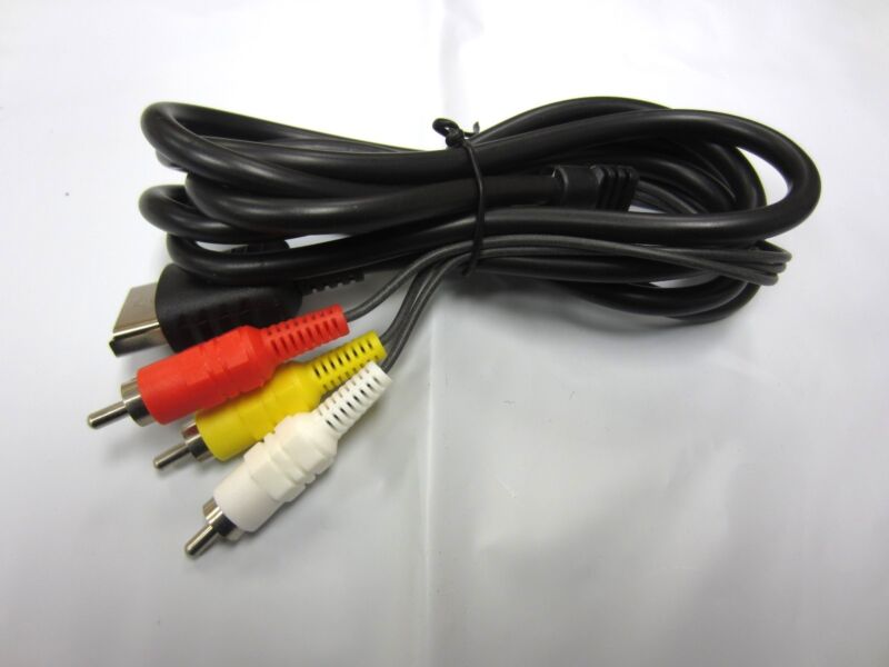 6 Ft Av Audio Video Stereo Rca Cable Compatible With Sega Dreamcast - Old Skool