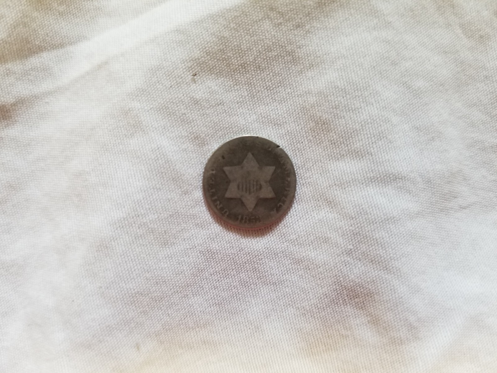 1853 3CS Three Cent Silver