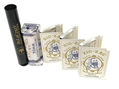 Zig Zag Original Rolling Pape (3 Packs) Zig Zag Roller 70MM + DeLaCruzV TUBE.