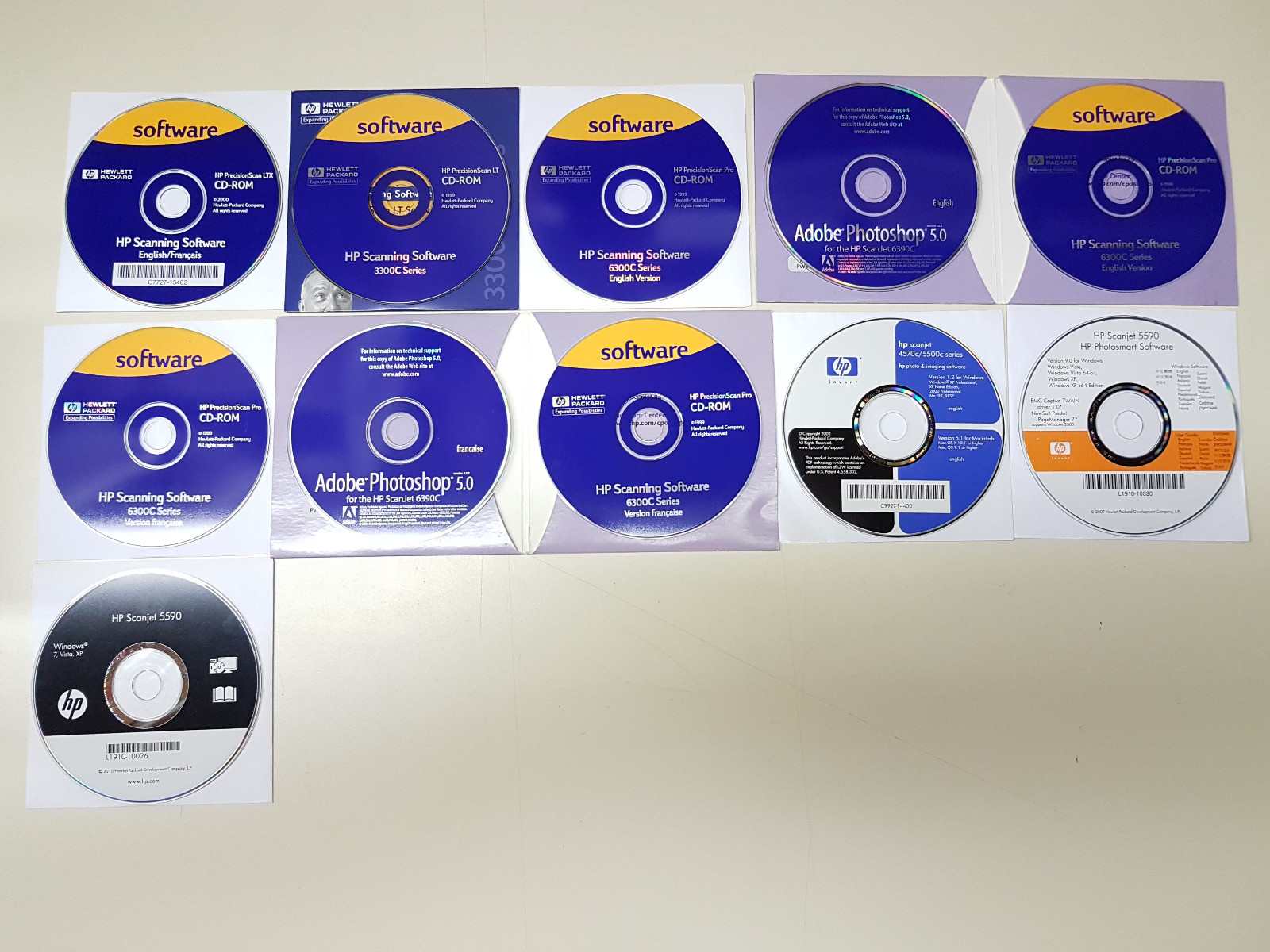 Choose 1 / HP ScanJet PrecisionScan scanner Readiris software / Driver CD