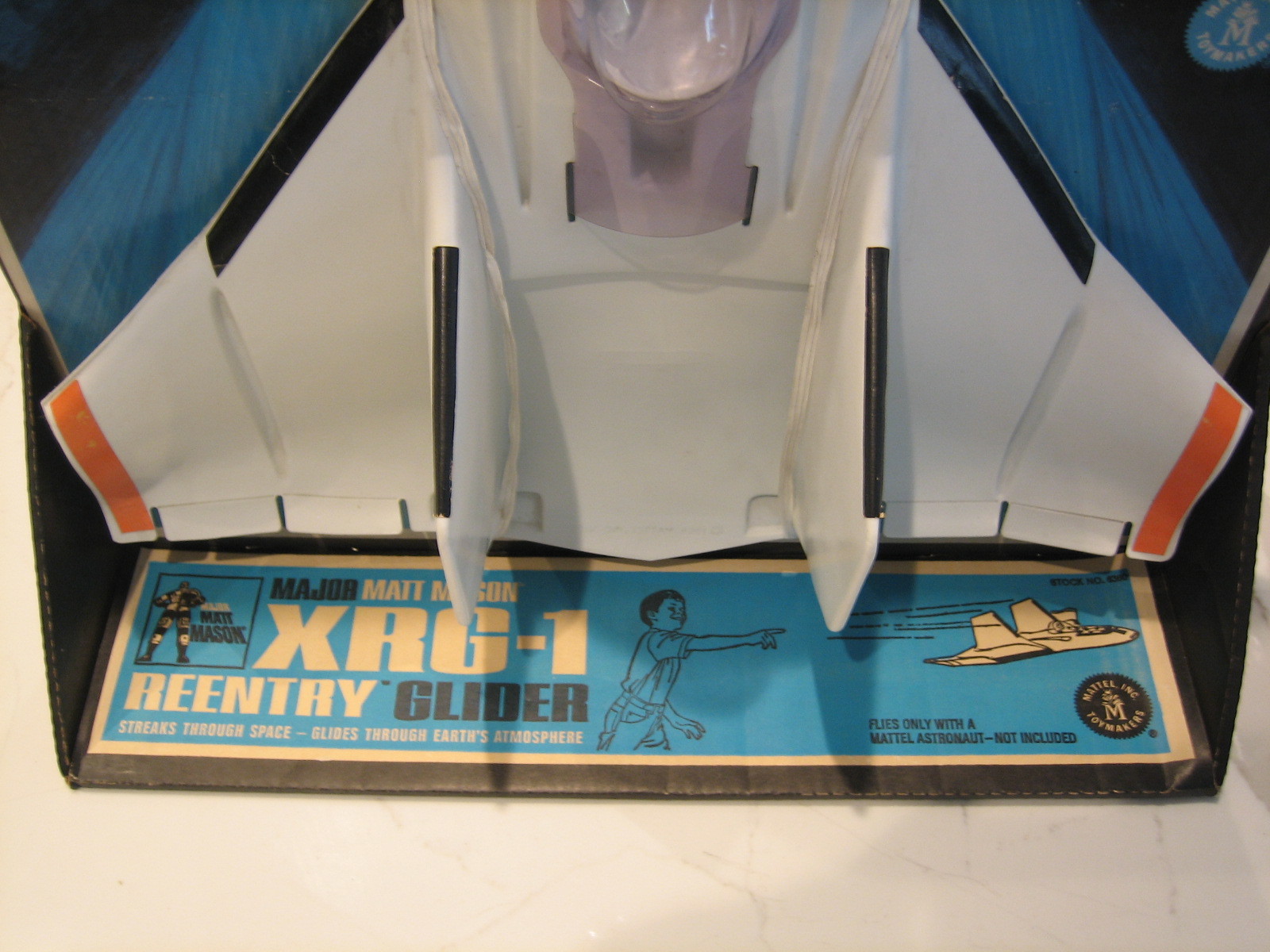 1969 Mattel Major Matt Mason XRG-1 Reentry Glider / Package Space Spaceship