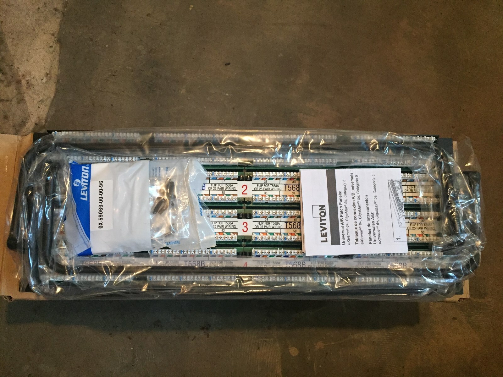 Leviton 5G596-U96 Cat5e 110 Style 96-Port Patch Panel- *New in Box