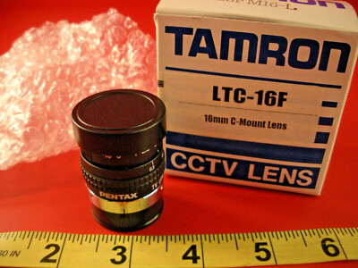 Cognex LTC-16F Lens CCTV 16mm 1:1.4 C Mount DVT Tamron LTC16F 23FM16-L Pentax