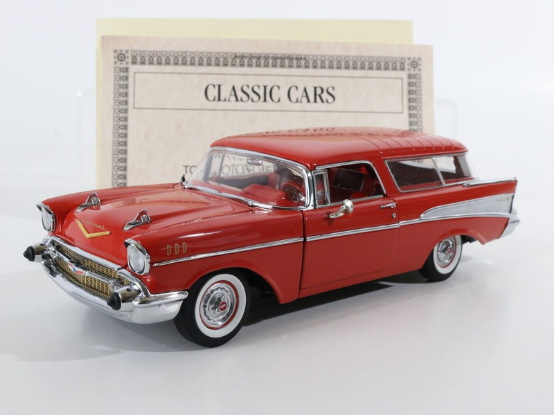 Danbury Mint 1:24 1957 Chevrolet Nomad Station Wagon Matador Red Model Car