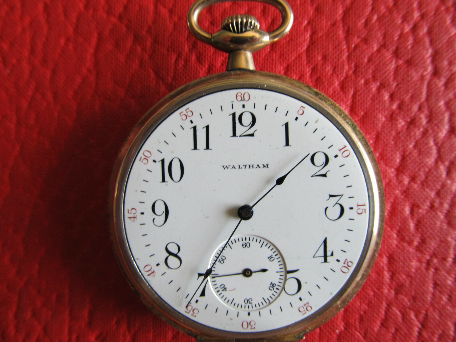 WALTHAM POCKET WATCH 15 JEWEL 12S 1908 RUNNING