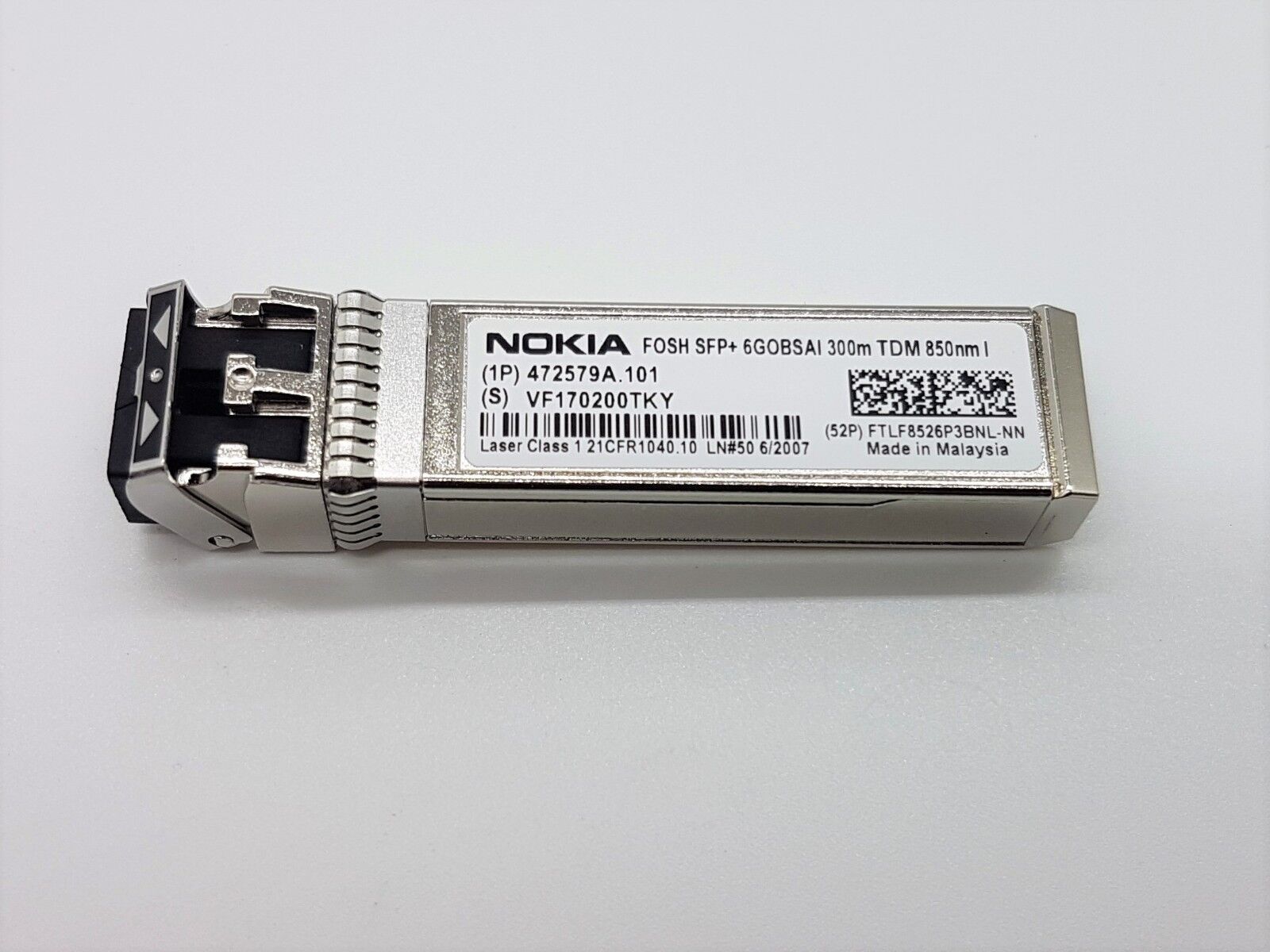 Nokia - NSN - FOSH - SFP+ 6GOBSAI 300m TDM 850nm | eBay Nokia - NSN - FOSH - SFP+ 6GOBSAI 300m TDM 850nm | eBay