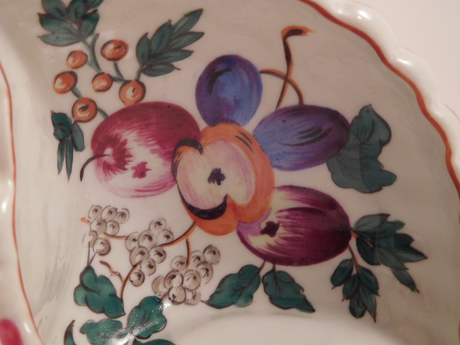 Antique Porcelain Shell form Sweetmeats Dish