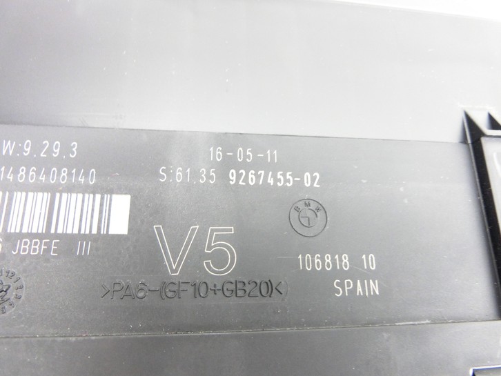 BMW F01 750iX 08-12 Steuergerät SG BCM Komfort PL6 JBBFE III BMW F01 750iX 08-12 09.06.2011 9267455... Vorschau 3