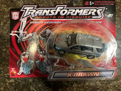 2001 Transformers RID Robots in Disguise MOC X-Brawn Car Action Figure
