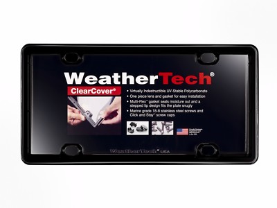 WeatherTech ClearCover License Plate Cover - Durable Frame - 1 Pack - 17 Colors!