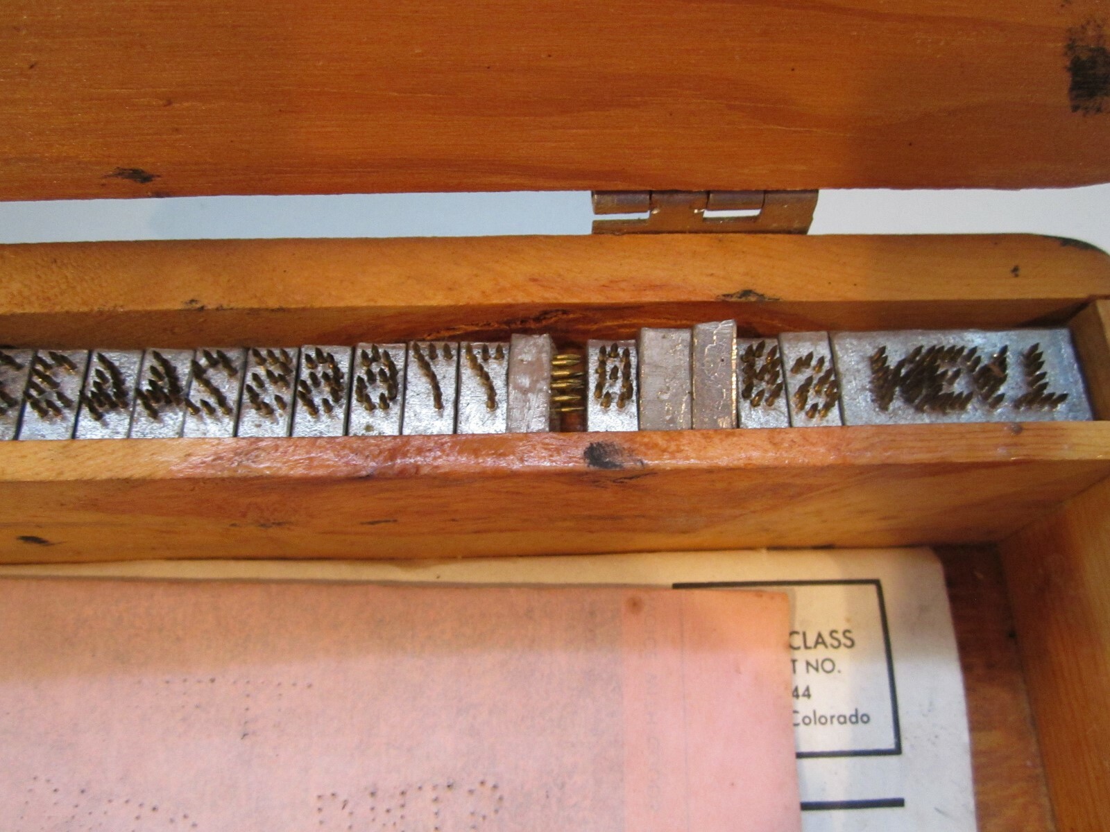 Vintage Weston's PET TATTOO OUTFIT in wood box