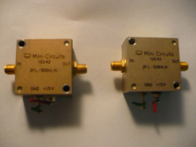 Mini-Circuits ZFL-500LN Low Noise Amplifier 0.1-500MZ original $139 factory cost