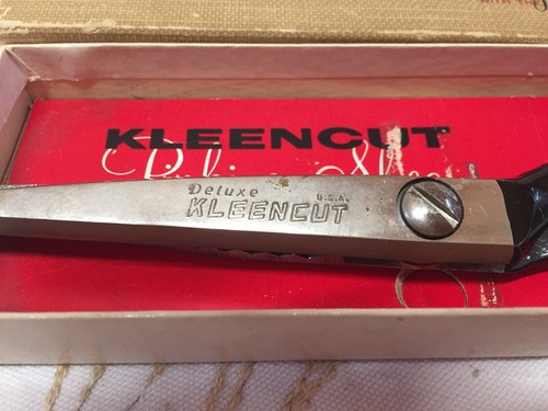 Kleencut Vintage Pinking Shears Scissors With Original Box, Sewing Tool Notions